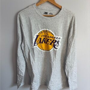 NBA Los Angeles Lakers Gray Long Sleeve Tee